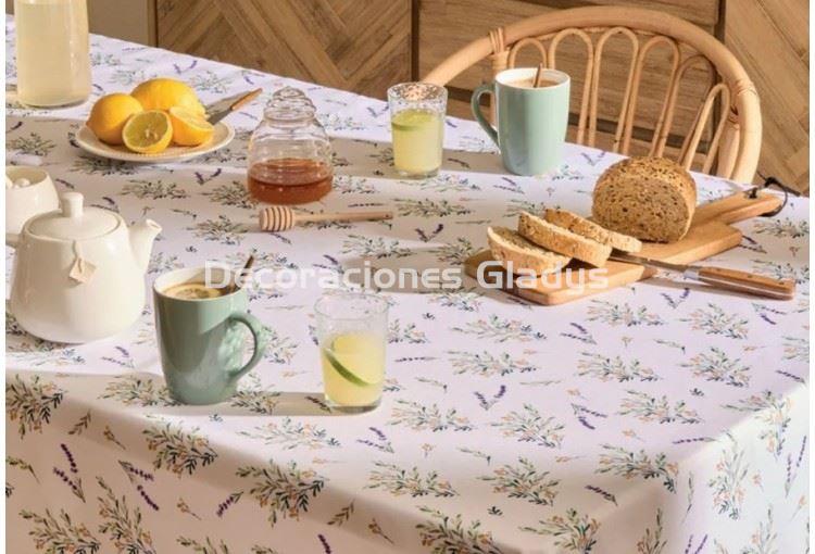 MANTEL ANTIMANCHAS LAVANDA - Imagen 1