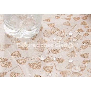 MANTEL ANTIMANCHAS LUMIN BEIGE - Imagen 2