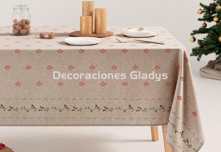 MANTEL ANTIMANCHAS NAVIDAD AUREL - Imagen 1