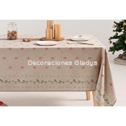MANTEL ANTIMANCHAS NAVIDAD AUREL - Imagen 1