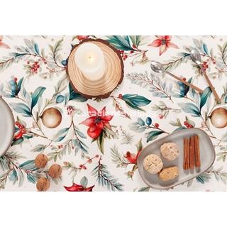 MANTEL ANTIMANCHAS NAVIDAD HOSLEY - Imagen 2