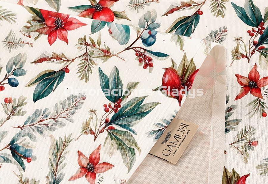 MANTEL ANTIMANCHAS NAVIDAD HOSLEY - Imagen 3