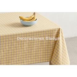 MANTEL ANTIMANCHAS NOVY AMARILLO - Imagen 1