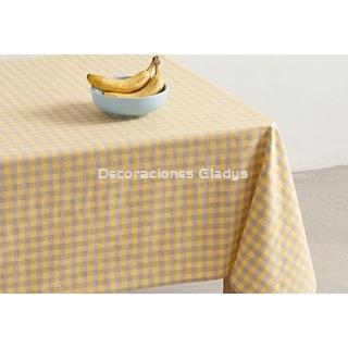 MANTEL ANTIMANCHAS NOVY AMARILLO - Imagen 1