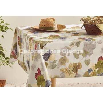 MANTEL ANTIMANCHAS VIÑEDO - Imagen 1