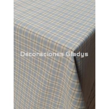 MANTEL CUADRO AZUL - Imagen 2
