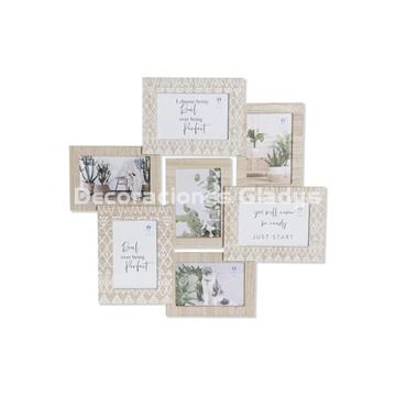 MARCO MULTIFOTO MDF CRISTAL  7 FOTOS - Imagen 1