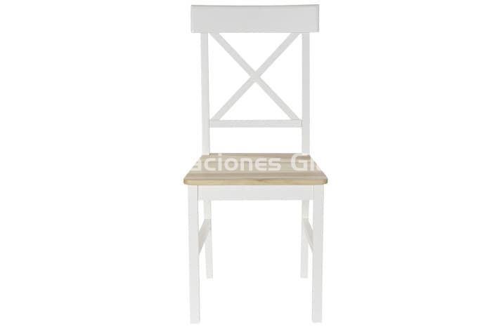 MESA COMEDOR SET 5 ALAMO 4 SILLAS BLANCO - Imagen 5