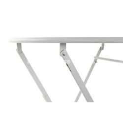 MESA SET 3 METAL  PLEGABLE BLANCO - Imagen 2