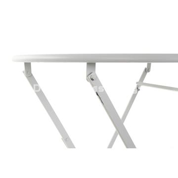 MESA SET 3 METAL  PLEGABLE BLANCO - Imagen 2