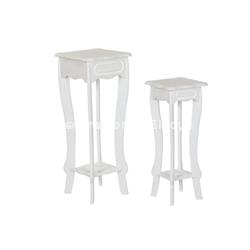 MESITA AUXILIAR SET 2 MDF  BLANCO - Imagen 2