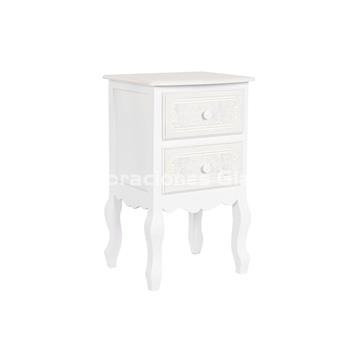 MESITA DE NOCHE MADERA MDF BLANCO - Imagen 1