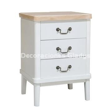 MESITA NOCHE 3 CAJONES AMELIE - Imagen 1