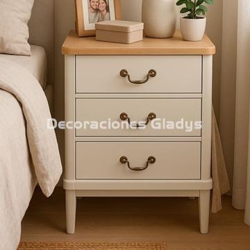 MESITA NOCHE 3 CAJONES AMELIE - Imagen 2