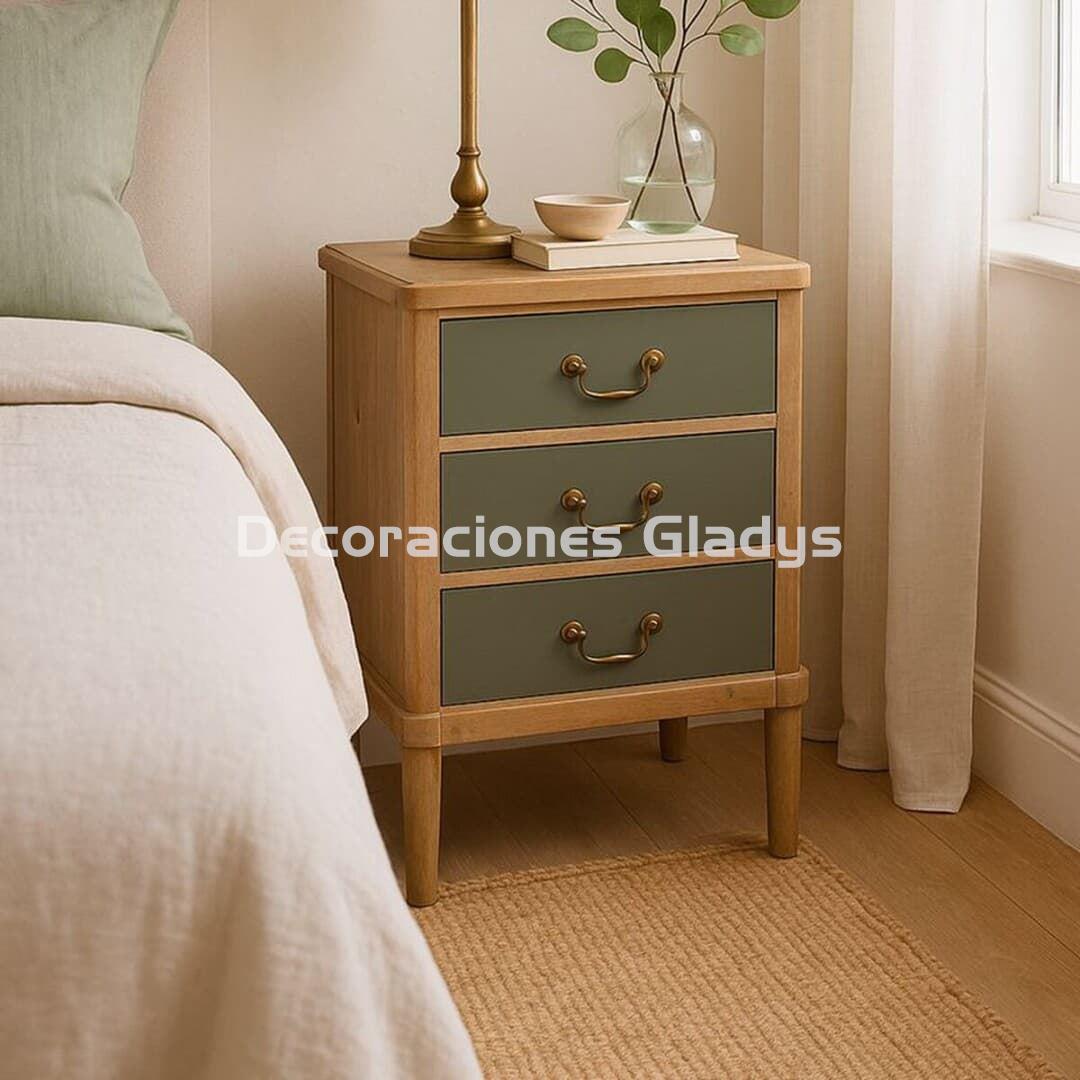 MESITA NOCHE 3 CAJONES CAMBRIDGE - Imagen 2