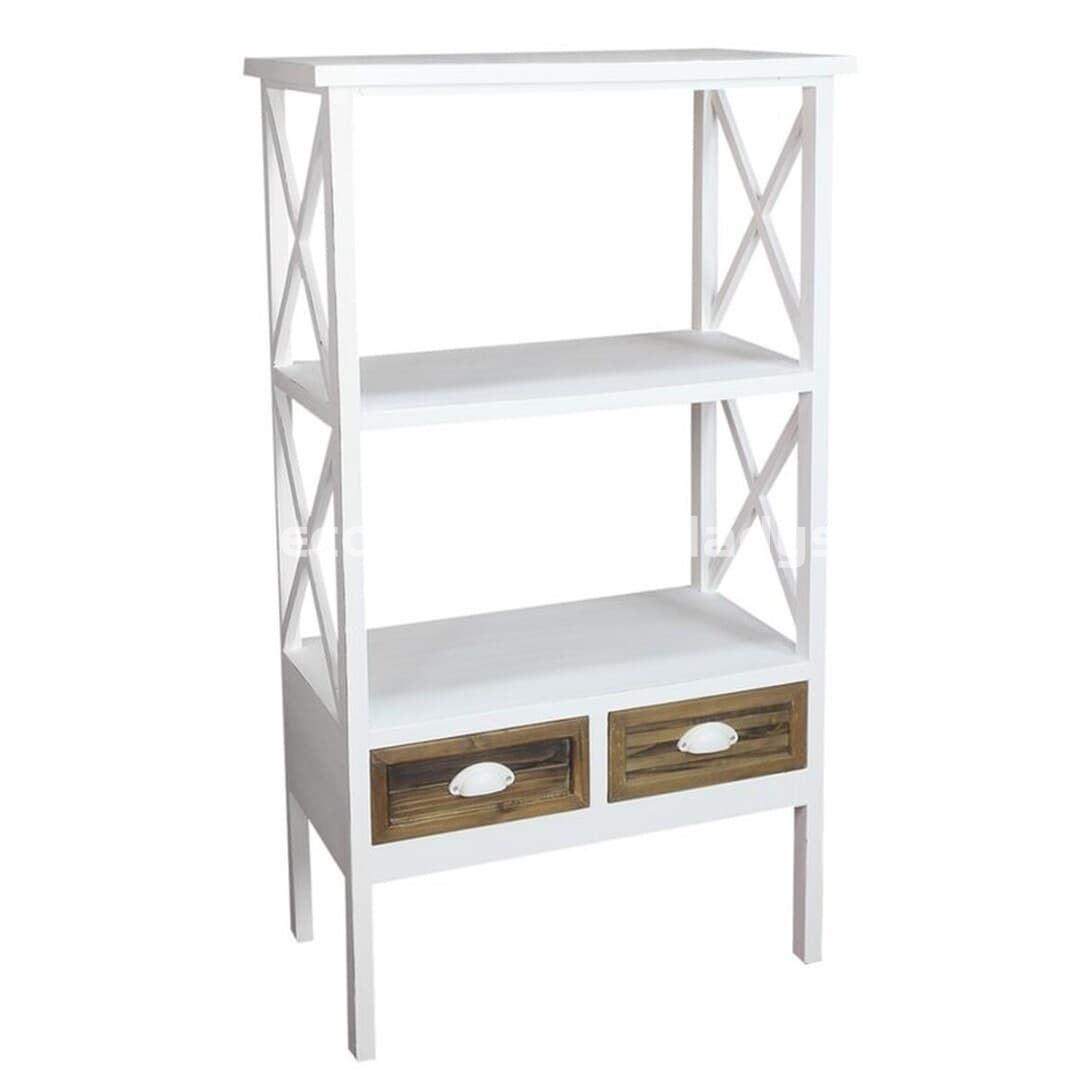 MUEBLE ESTANTERIA 2 CAJONES SALINA - Imagen 1