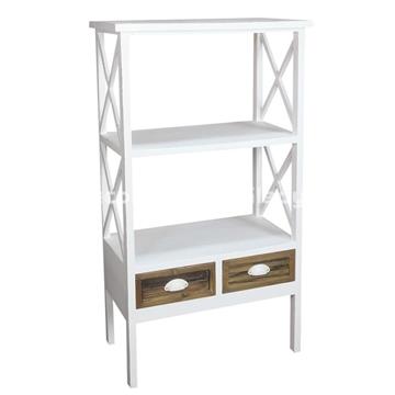 MUEBLE ESTANTERIA 2 CAJONES SALINA - Imagen 1