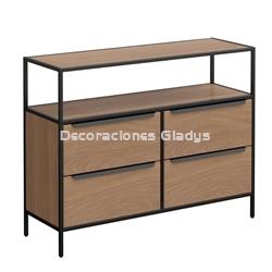 MUEBLE TV CAJONES 1 ESTANTE COLOR ROBLE SOHO -KIT - Imagen 2