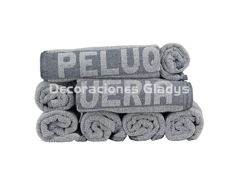 PACK 10 TOALLA PELUQUERÍA GRIS - Imagen 1