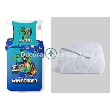 PACK FUNDA NORDICA + RELLENO MINECRAFT - Imagen 1