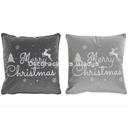 PACK FUNDAS COJIN NAVIDAD GRIS - Imagen 1