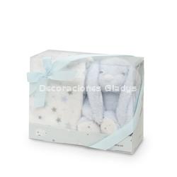 PELUCHE+MANTA ESTRELLA CONEJO - Imagen 1