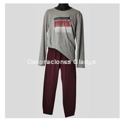 PIJAMA HOMBRE 6030 GRIS VIGORÉ ENTREDOS - Imagen 1