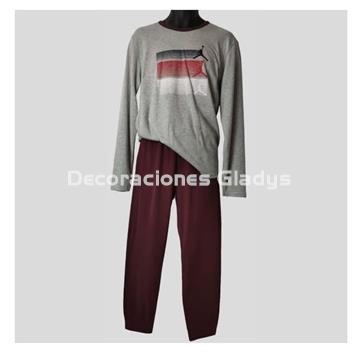 PIJAMA HOMBRE 6030 GRIS VIGORÉ ENTREDOS - Imagen 1