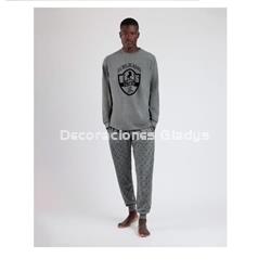 PIJAMA HOMBRE LUX 62162 GRIS LOIS - Imagen 1