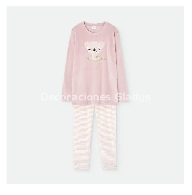 PIJAMA MUJER TERCIOPELO 7955 WATERLEMON - Imagen 1