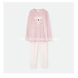 PIJAMA MUJER TERCIOPELO 7955 WATERLEMON - Imagen 1
