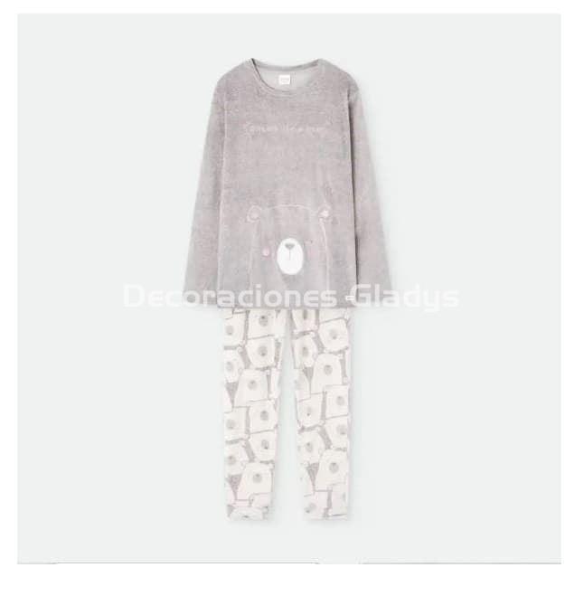 PIJAMA MUJER TERCIOPELO 7956 WATERLEMON - Imagen 1