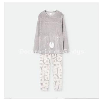 PIJAMA MUJER TERCIOPELO 7956 WATERLEMON - Imagen 1