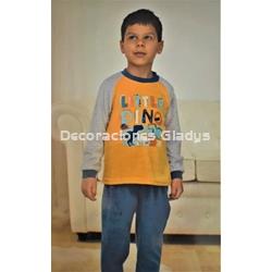 PIJAMA TERCIOPELO INFANTIL NIÑO 21148 KINANIT - Imagen 2