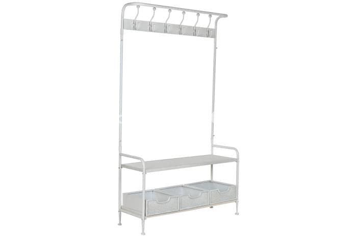 RECIBIDOR METAL  BLANCO - Imagen 1