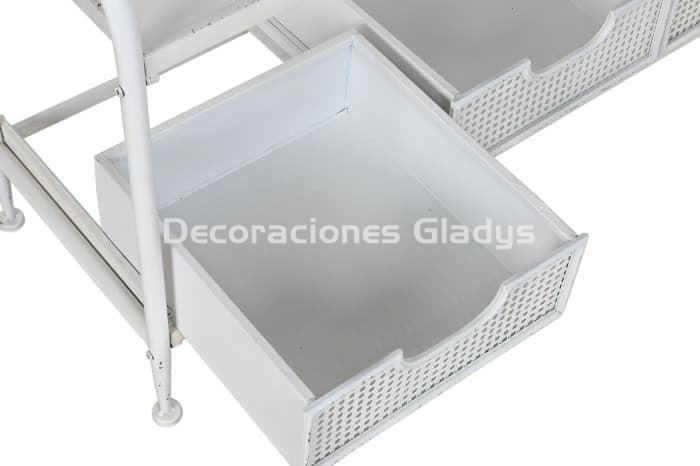 RECIBIDOR METAL  BLANCO - Imagen 2