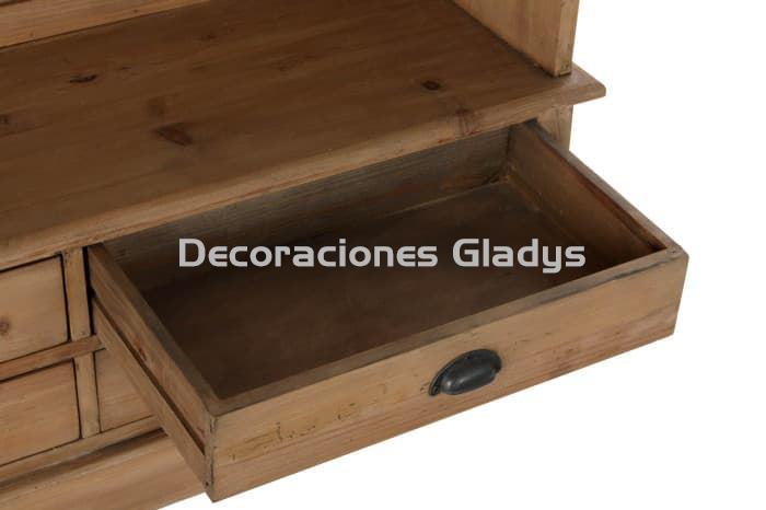 RECIBIDOR PINO RECICLADO ESPEJO  NATURAL - Imagen 4