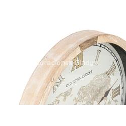 RELOJ PARED ABETO CRISTAL  MOVIMIENTO - Imagen 2