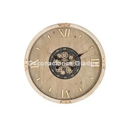 RELOJ PARED ABETO CRISTAL MOVIMIENTO - Imagen 1