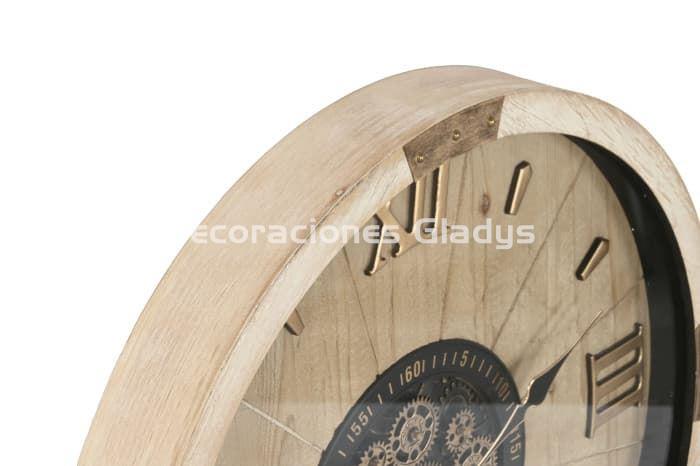 RELOJ PARED ABETO CRISTAL MOVIMIENTO - Imagen 2