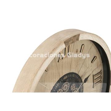 RELOJ PARED ABETO CRISTAL MOVIMIENTO - Imagen 2