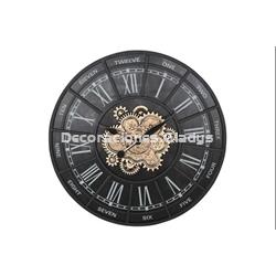 RELOJ PARED HIERRO MOVIMIENTO ENVEJECIDO - Imagen 1