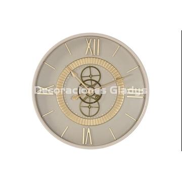 RELOJ PARED HIERRO MOVIMIENTO - Imagen 1