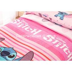 SABANA CORALINA LILO&STITCH FLOWERS - Imagen 2