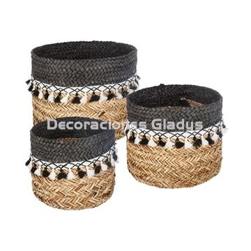 SET 3 CESTAS BORLAS 157027 - Imagen 1