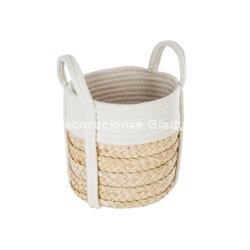 SET 4 CESTAS ALGODON NATURAL - Imagen 2