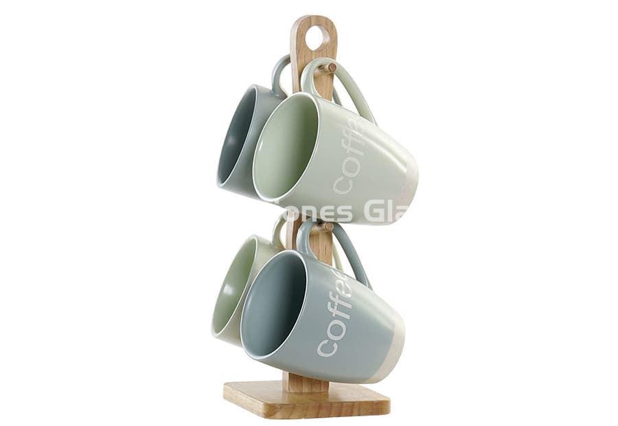 SET 4 TAZAS COFFE PASTEL - Imagen 1