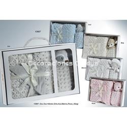 SET MANTA + DOU DOU ANIMALES - Imagen 1