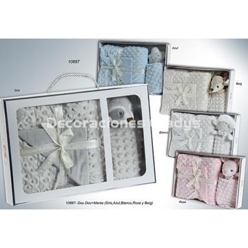 SET MANTA + DOU DOU ANIMALES - Imagen 1