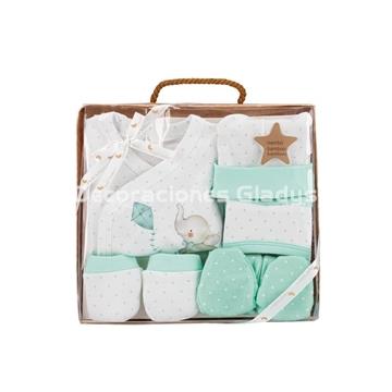 SET REGALO 5 PCS ELEFANTITO MENTA - Imagen 1